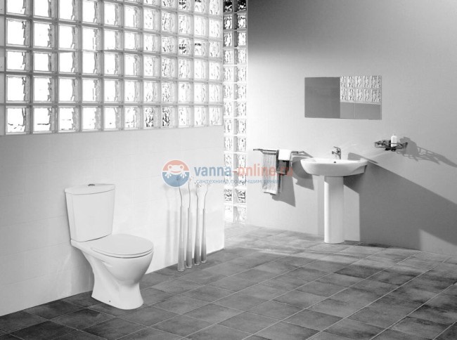 Напольный унитаз-компакт с сидением и крышкой Ideal Standard OCEANE W904401