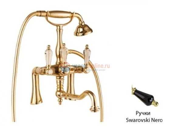 Смеситель Cezares Diamond PBV2-01-Sw цвет хром, ручки Swarovski Смеситель Cezares Diamond PBV2-01-Sw цвет хром, ручки Swarovski