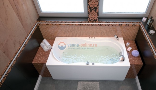 Ванна акриловая Aquanet Corsica 00203927 150 x 75 см