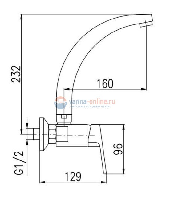 Смеситель для кухонной мойки Rav-Slezak Colorado CO102.5/3, с поворотным изливом, хром