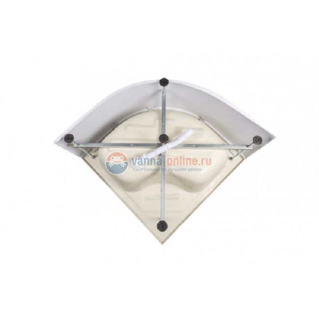 Душевая кабина Deto L 910, 100 x 100 см, с крышей, с гидромассажем и электрикой