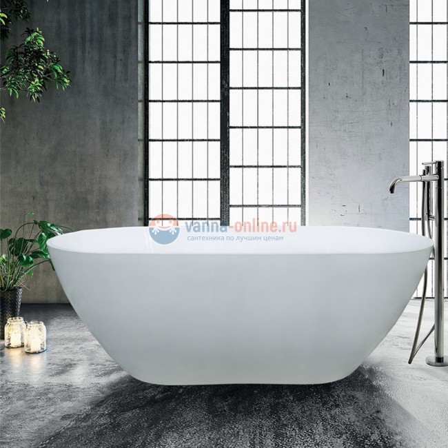 Ванна из литьевого мрамора Marmo Bagno Палермо MB-PL170-80, 168 х 80 см