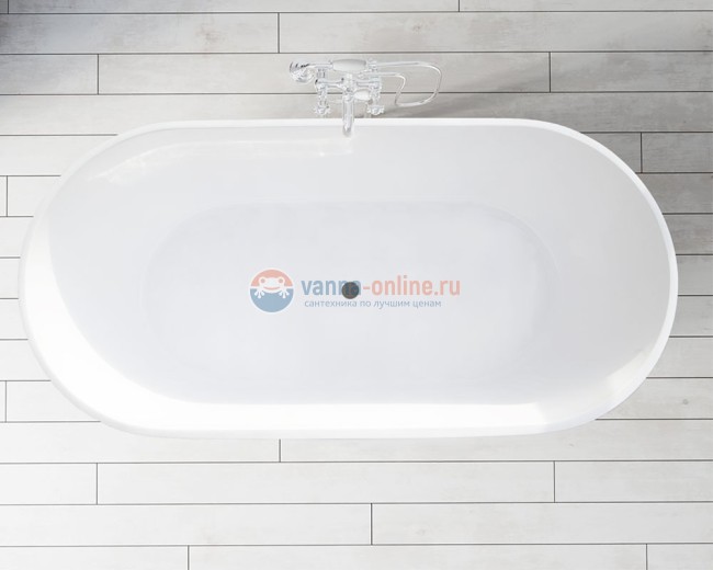 Ванна из литьевого мрамора Marmo Bagno Палермо MB-PL170-80, 168 х 80 см