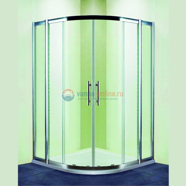 Душевой уголок RGW HO-511, 030651122-11, 120 х 120 x 195 см, четверть круга, дверь раздвижная, стекло прозрачное, хром