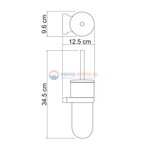 Ершик подвесной WasserKRAFT Berkel 6827 Ершик подвесной WasserKRAFT Berkel 6827
