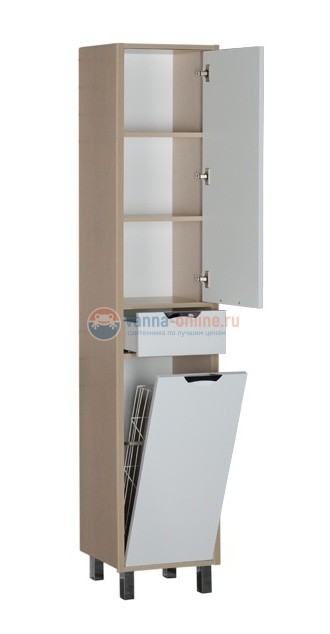 Пенал Aquanet Гретта new 40 00177010, цвет белый