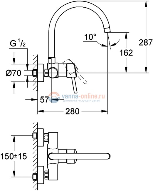 Смеситель Grohe Concetto New 32667 001 для кухни Смеситель Grohe Concetto New 32667 001 для кухни