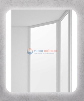 Зеркало BelBagno SPC-CEZ-1000-700-LED-BTN 100 x 70 см со встроенным светильником и кнопочным выключателем