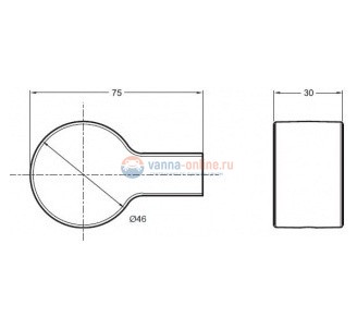 Крючок Jacob Delafon Singulier 15209D-CP