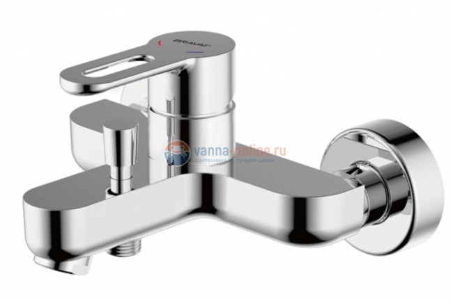 Смеситель Bravat Stream-D F637163C-01 для ванны, короткий излив Смеситель Bravat Stream-D F637163C-01 для ванны, короткий излив