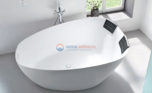 Ванна из искусственного камня Riho Toledo 158x110 см BS5500500000000, белая