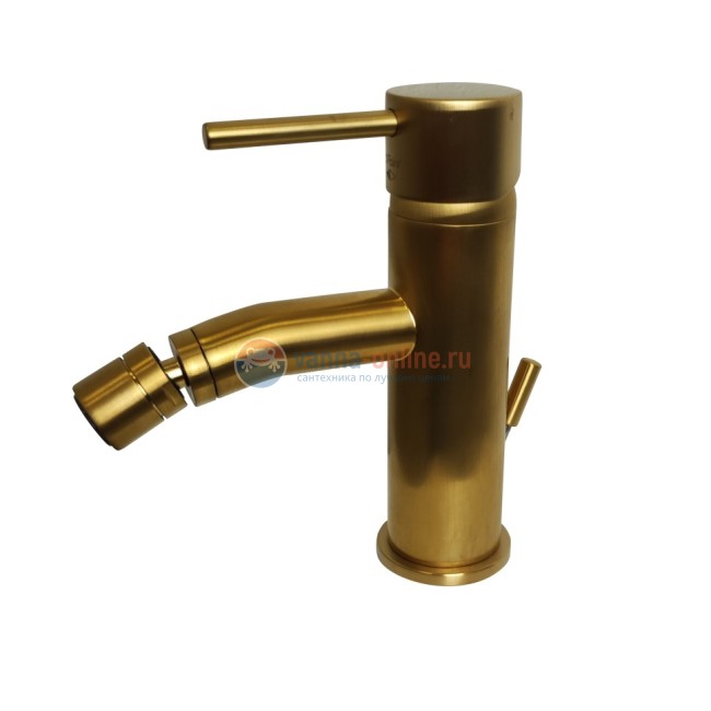 Смеситель для биде Paini Cox, матовое золото