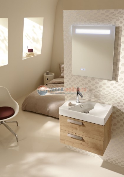 Тумба под раковину Jacob Delafon Rythmik EB1300-N18 подвесная, белая, 60 см