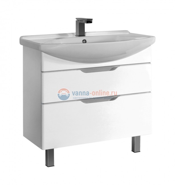 Тумба под раковину Dreja Laguna Plus 105, белый лак Тумба под раковину Dreja Laguna Plus 105, белый лак