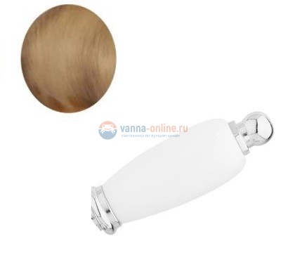 Смеситель Cezares FIRST-BBS2-02-Bi для биде, бронза, ручки белые