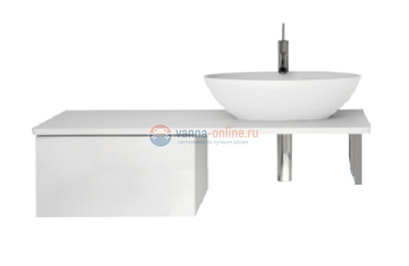 Ящик Dreja Box 60 см, 99.9100, подвесной, белый глянцевый Ящик Dreja Box 60 см, 99.9100, подвесной, белый глянцевый