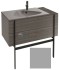 Тумба под раковину Jacob Delafon Nouvelle Vague 100 EB3031-M77, с выступом, цвет - пепельный матовый