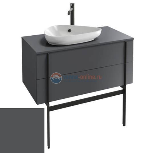 Тумба под раковину Jacob Delafon Nouvelle Vague 100 EB3040-S17, серый антрацит сатин
