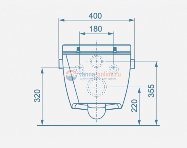 Подвесной унитаз TECEone, электронный, с функцией биде, 9700200