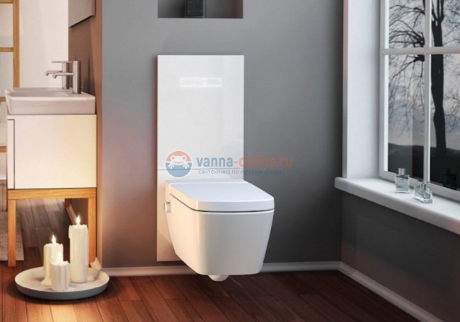 Подвесной унитаз TECEone, электронный, с функцией биде, 9700200