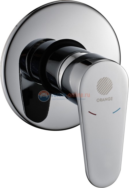 Смеситель Orange Otto M22-400cr с внутренней частью, для душа