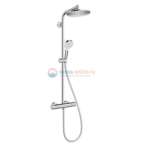 Душевая стойка Hansgrohe Crometta S 240 1jet Showerpipe 27267000 хром Душевая стойка Hansgrohe Crometta S 240 1jet Showerpipe 27267000 хром