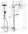 Душевая стойка Hansgrohe Crometta S 240 1jet Showerpipe 27267000 хром Душевая стойка Hansgrohe Crometta S 240 1jet Showerpipe 27267000 хром