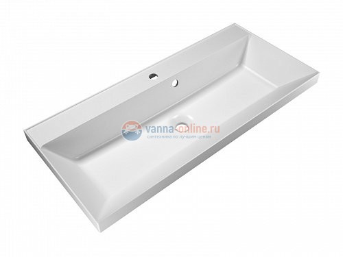 Тумба с раковиной BelBagno Marino MARINO-1000-2C-SO-BL-P, 100х44,5х55 см, Bianco Lucido - белый глянец