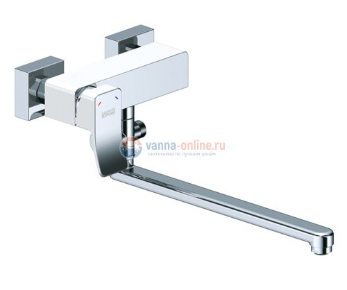 Смеситель WasserKRAFT Aller 1062L WHITE для ванны и душа с длинным изливом Смеситель WasserKRAFT Aller 1062L WHITE для ванны и душа с длинным изливом