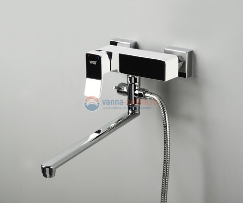 Смеситель WasserKRAFT Aller 1062L WHITE для ванны и душа с длинным изливом Смеситель WasserKRAFT Aller 1062L WHITE для ванны и душа с длинным изливом