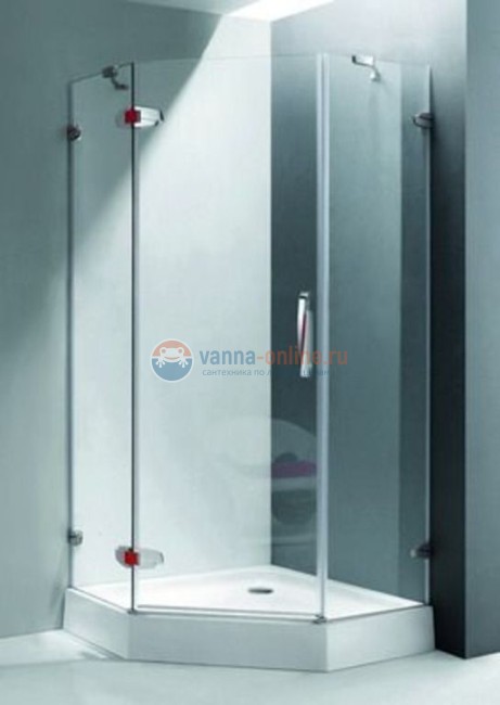 Душевой уголок RGW SA-81, 02038199-11, 90 х 90 см трапеция, стекло прозрачное, хром/красный Душевой уголок RGW SA-81, 02038199-11, 90 х 90 см трапеция, стекло прозрачное, хром/красный