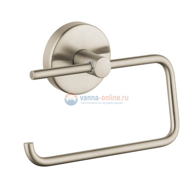 Бумагодержатель Hansgrohe Logis 40526820, шлифованный никель
