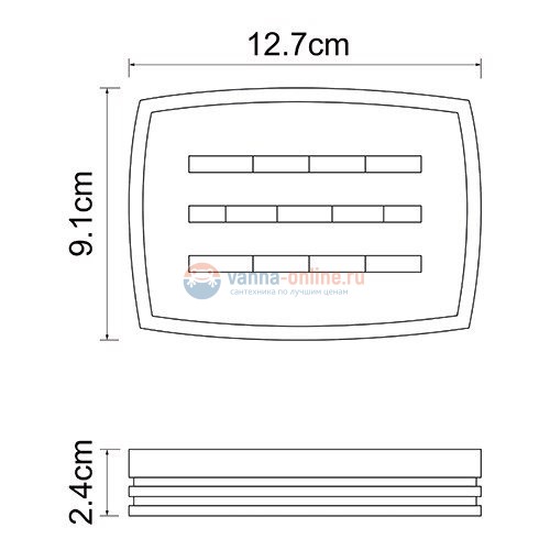 Мыльница WasserKRAFT Main 4729 Мыльница WasserKRAFT Main 4729