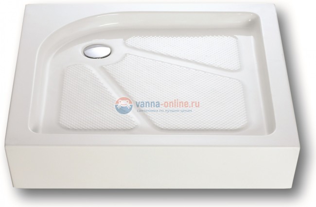 Поддон душевой Bravat Type-S2 P19 90 x 90 см квадратный, с сифоном и ножками, белый