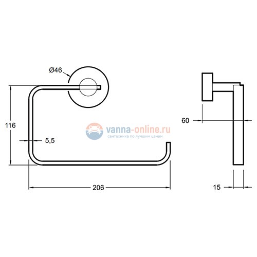 Держатель для туалетной бумаги Jacob Delafon Classique E77824-CP Держатель для туалетной бумаги Jacob Delafon Classique E77824-CP