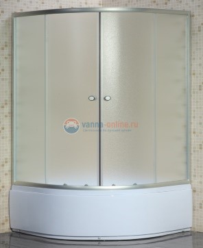 Душевой уголок Parly ZE901, 90 х 90 см, стекло матовое