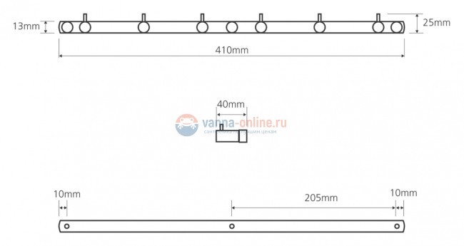 Крючок Bemeta Omega 104606112