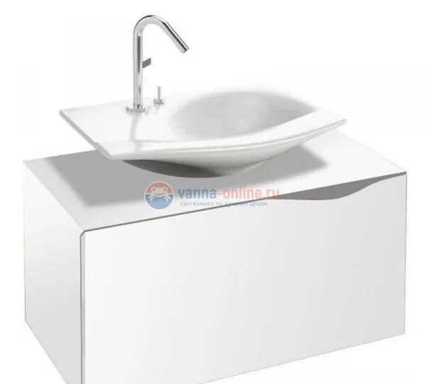Тумба под раковину Jacob Delafon STILLNESS, 80 см, EB2003-G1C, белый блестящий лак Тумба под раковину Jacob Delafon STILLNESS, 80 см, EB2003-G1C, белый блестящий лак