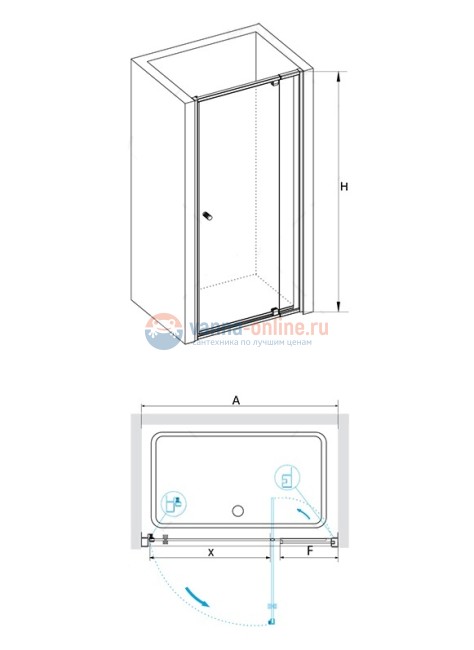 Душевая дверь RGW PA-02, 04080209-11, 90 х 185 см распашная, стекло прозрачное, хром Душевая дверь RGW PA-02, 04080209-11, 90 х 185 см распашная, стекло прозрачное, хром