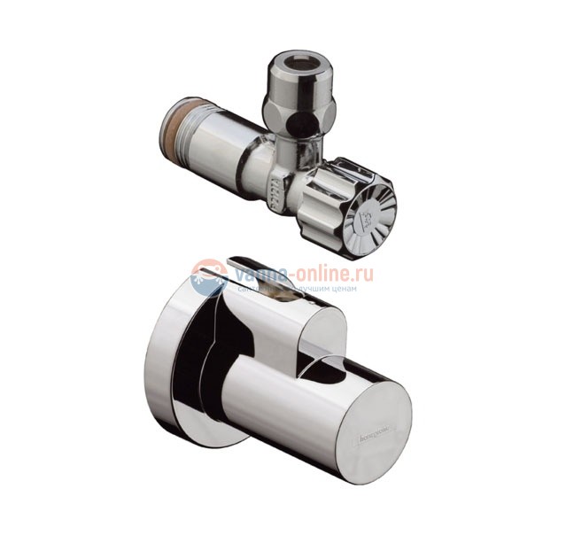 Угловой вентиль Hansgrohe 13954000, 1/2-3/8 (цанга Ø 10)