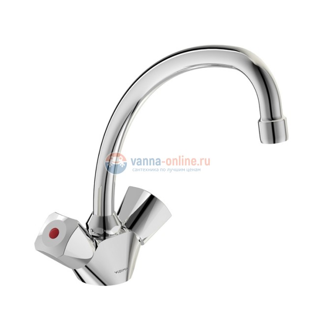 Смеситель Vidima ПРАКТИК (PRACTICE) BA231AA для кухонной мойки, поворотный излив, хром Смеситель Vidima ПРАКТИК (PRACTICE) BA231AA для кухонной мойки, поворотный излив, хром