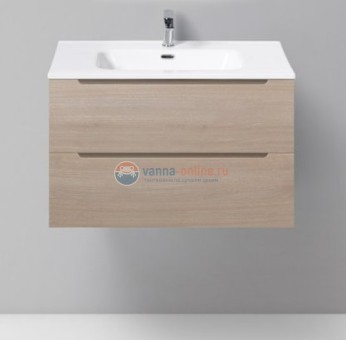 Тумба под раковину BelBagno Etna-800-2C-SO-RG-P 80 см подвесная, цвет серый дуб (rovere grigio)