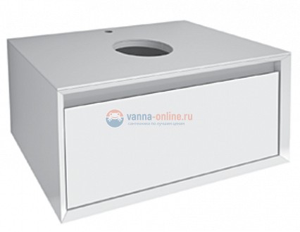 Тумба с раковиной Dreja Insight 80 см, 99.9200, белый глянцевый Тумба с раковиной Dreja Insight 80 см, 99.9200, белый глянцевый