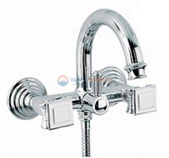 Смеситель Cezares Olimp VD-01-O цвет хром, ручки квадратные металл