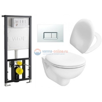 Инсталляция с унитазом Vitra Arkitekt 9005B003-7211, сиденье стандарт, комплект