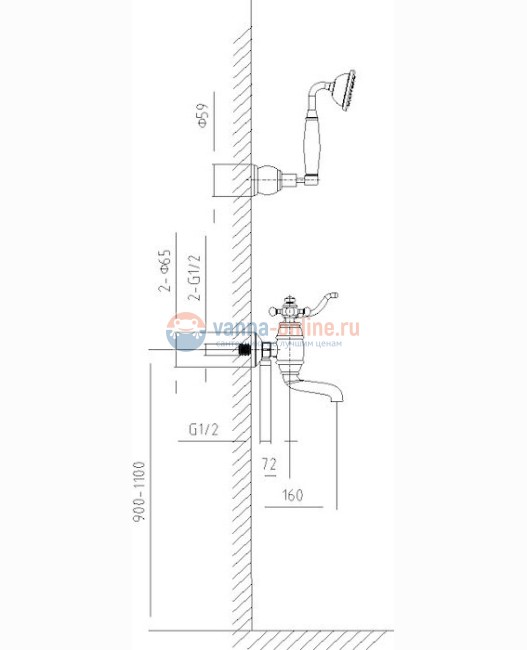 Смеситель Timo Lina 7034/00Y chrome для ванны и душа Смеситель Timo Lina 7034/00Y chrome для ванны и душа