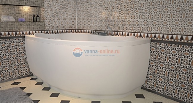 Ванна акриловая Aquanet Capri 160 x 100 см