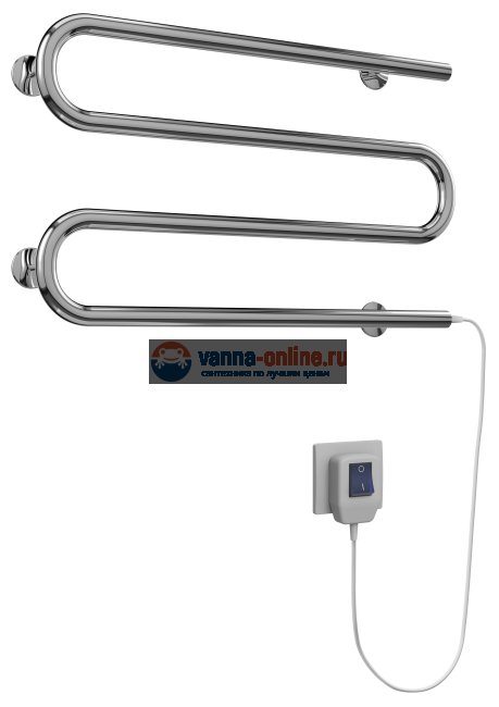 Полотенцесушитель TERMINUS Электро 25 М-обр 500х500