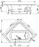 Акриловая ванна Vagnerplast Cavallo Corner 140 x 140 см