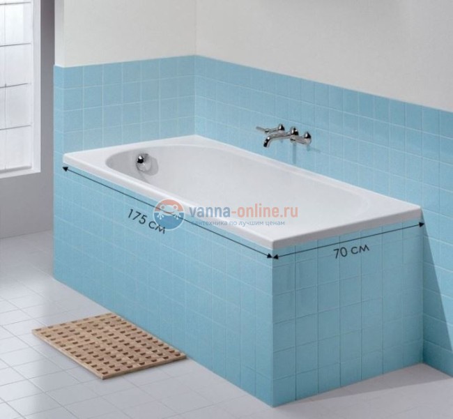 Ванна акриловая Vagnerplast Kasandra 175 х 70 см, белая